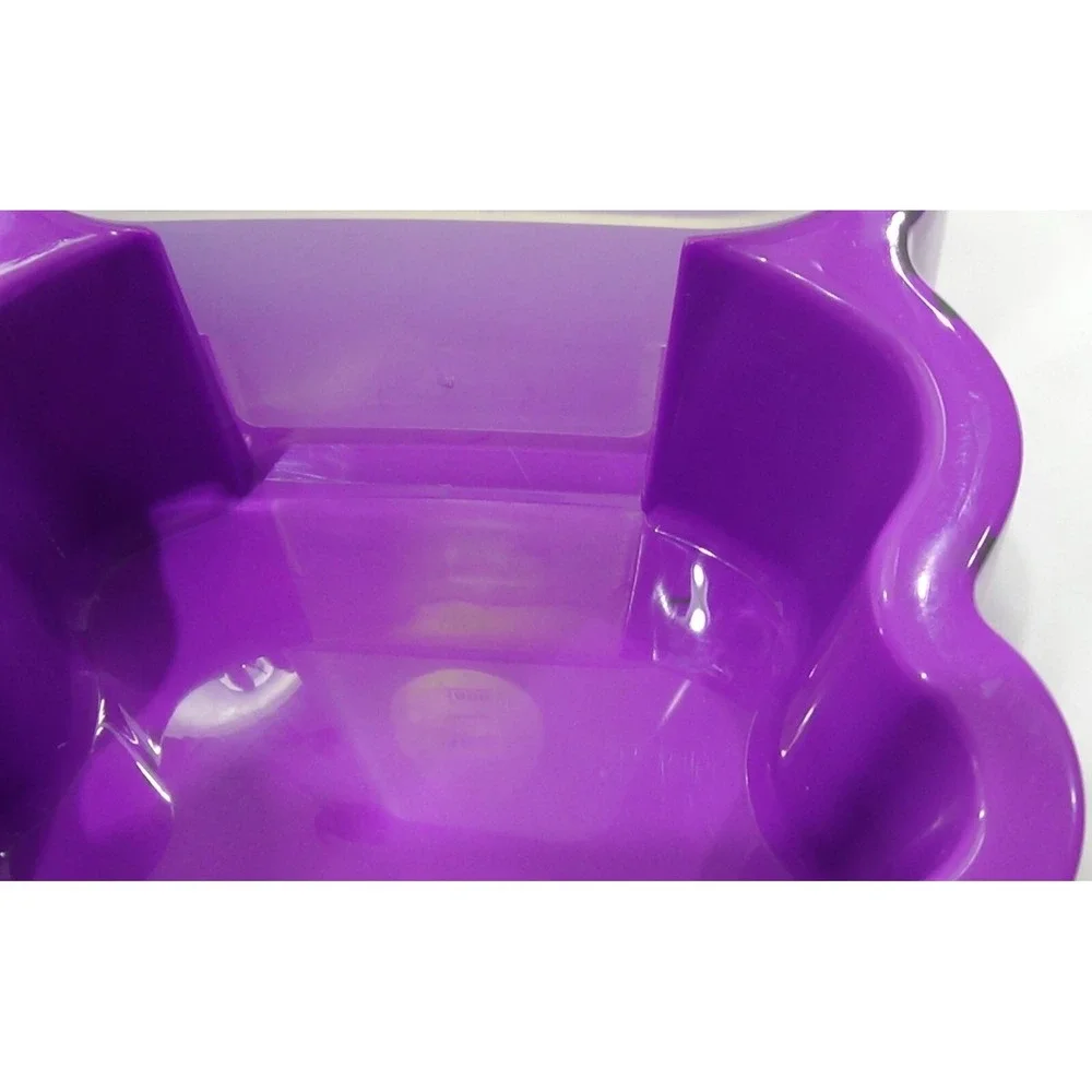 Feeder & Water Dispenser Automatic Dog Cat Gravity Beautiful Purple Set #227